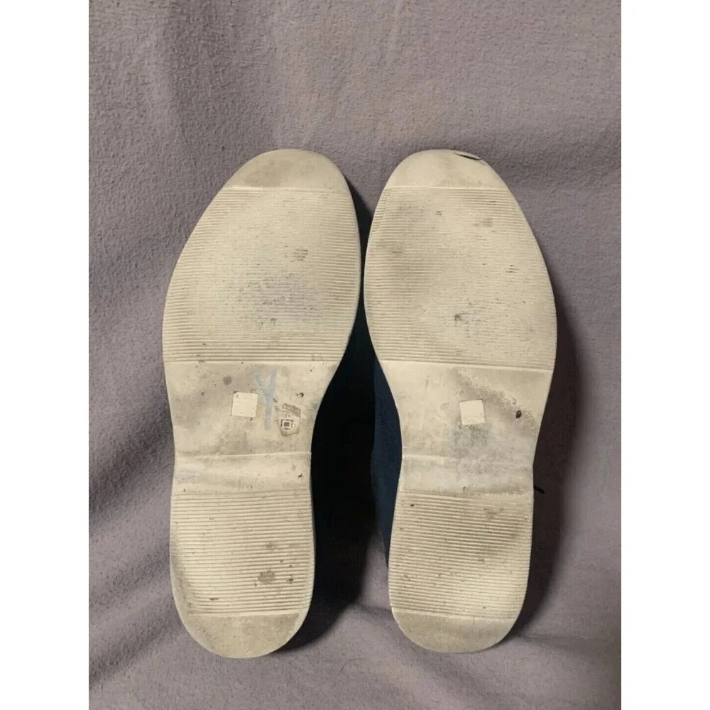 PERRY ELLIS PORTFOLIO Dress Shoes Men's Size 11.5 Blue Leather Oxford White Sole